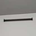 Ivilon Tension Curtain Rod - Spring Tension Rod for Windows or Shower, 24 to 36 Inch. Black