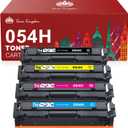 Toner Kingdom Compatible Toner Cartridge Replacement for Canon Cartridge 054 Set 054H for Canon MF641CW Color ImageClass MF644Cdw MF642Cdw LBP622Cdw - (Black, Cyan, Magenta, Yellow)