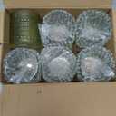 Kate Aspen Sage Green Hobnail Beaded Drinking Glasses Set of 6-10 oz Vintage Glassware, Holiday Entertaining Drinkware, Water & Cocktail Glasses - Great Christmas or Hostess Gift