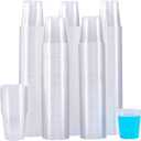 600 x SIUQ 600 Pack 3 oz Clear Plastic Cups, Disposable Bathroom Mouthwash Cups, Small Plastic Drinking Cup for Ice Tea, Tasting, Party, Picnic, BBQ, Travel and Event