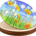 SEUNMUK 15 Pack 16 Inch Round Wood Circles for Crafts, Unfinished Blank Wood Slice, Wood Rounds Cutouts Wooden Pieces for DIY Crafts, Arts Projects, Christmas Decoration