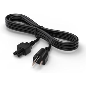 THE CIMPLE CO 3-Prong AC Power Cable 25 FT - Mouse Ears Power Supply Cord - Device, Computer, Laptop Replacement Cord with Cloverleaf Plug - NEMA 5-15P to C5 / IEC 320-25 Feet (7 Meters), Black