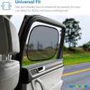 Enovoe Car Window Shades for Baby (4 Pack) - 21"x14" - Sun Shade Blocker, Cling - Glare Shield and UV Rays Protection for Your Child - Side Windows Screens for SUV- Mesh Window Shades for Car Baby