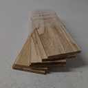 WOPITUES Wood Floating Shelves Set of 6, Shelves for Wall Decor, Farmhouse Shelf for Bedroom, Bathroom Storage Shelves, Book Shelves for Living Room - Rustic Brown (16.5 Inch)