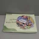 RISICULIS 11 Pieces Wooden Kids Kitchen Knife, Kids Kitchen Set Include Wood Knife, Serrated Edges Plastic Toddler Knife, Kids Kitchen Accessories, Montessori Cooking Christmas Gifts for Boys Girls