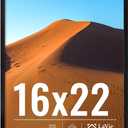 LaVie Home 16x22 Picture Frame for Wall Display, 16x22 Black Picture Frame with HD Plexiglas, 16 x 22 Poster Frame 1 Pack, Display Frame for Vertical or Horizontal, Classic Collection