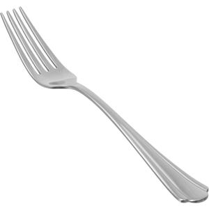 Amazon Basics Stainless Steel Dinner Forks with Scalloped Edge, Pack of 12, Silver