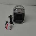 GiveBest Portable Electric Space Heater with Thermostat, 1500W/750W Safe and Quiet Ceramic Heater Fan, Heat Up 200 Square Feet for Office Room Desk Indoor Use, Silver