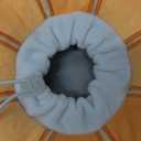 ANWA Adjustable Cat Cone Collar Soft, Cute Cat Donut Collar After Surgery, Kitten Recovery Cones to Stop Licking (Medium, Orange)