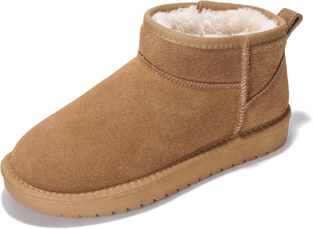 Project Cloud 100% Genuine Leather Ankle Boots for Women - Water Resistant with Memory Foam Insole Winter Boots for Women - Trending Shoes & Comfortable Women's Ankle Boots (Hippy) (6.5)