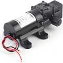 DC 24V 80W Diaphragm Pump, Water Transfer Pump Electric Diaphragm Pump with Automatic Pressure Switch