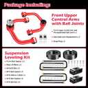 Front 3” Rear 2” Leveling Kit Compatible with Toyota Tundra