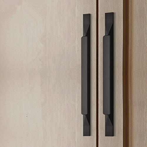 Shozafia Kitchen Cabinet Pulls - Black Cabinet Handles - 5 Pack Long Cabinet Hardware for Drawers Dresser Furniture Pulls (5.04 inches Hole Center - 7.87 inches Length)