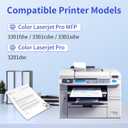 218A Toner Cartridges 4 Pack (with Chip) Compatible Replacement for HP 218A 218X for Color LaserJet Pro 3201dw MFP 3301fdw 3301cdw 3301sdw Printer Ink W2180A W2180X High Yield (BCMY, 4-Pack)