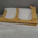 Seven Sparta 3 Tier Fruit Bowl for Kitchen Counter (PLUS Series) / Ceramic Serving Bowls with Bamboo Stand/Big Size Tiered Fruit Basket for Fruit Vegetable Storage, Dessert, Salad Buffet Server