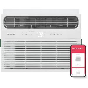 Frigidaire 14,300 BTU Smart Window Air Conditioner with Wi-Fi, Cools Up to 700 Sq. Ft., Remote Control, Quiet Operation, Eco Mode, 3 Fan Speeds, White