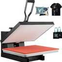 VEVOR Heat Press 16x24, 1700W Power Heat Press Machine, Fast Heating, High Pressure Heat Press Machine for T-Shirt, Digital Industrial Sublimation Printer for Heat Transfer Vinyl, Easy to Use, Black