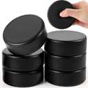 Zealor 6PCS Sport Foam Hockey Pucks, 3 Inch Mini Soft Foam Hockey Pucks with Mesh Bag Colored for Kids Adult Indoor Outdoor Use Sport Game Classic Training and Practicing, Black