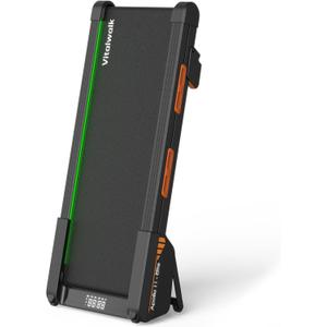 Vitalwalk Walking Pad Treadmill with Incline, Full Deck 15% Auto Incline, Portable Under Desk Treadmills for Home Office, 4-Way Mobility & Vertical Storage, Vibe Speaker, 330LBS Capacity