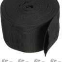 PATIKIL 2.8" 13FT Protective Hose Sleeve with Snap Fastener, Polyester Fiber Cable Cover Sheath Protection for Welding Tig Torch Hydraulic Hose, Black