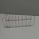 FLSEPAMB Lid Organizer Pot Lid Organizer 10-Tier Pot Lid Rack Holder Suitable for Bakeware Dish Plate, Cutting Boards, Pots & Pans, Serving Trays, Reusable Containers in Cabinet Pantry (1 Pack)