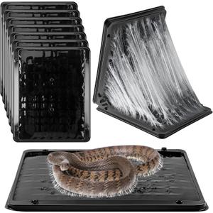 Qualirey 8 Pack Large Snake Glue Trap, 11.8" x 10" Snake Traps for Mice Rats Cockroaches Spiders, Non Toxic Large Rat Trap, Pre Scented, Adhesive Glue Boards for Home Garden Yard, Pet Safe Easy to Use