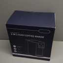 KIDISLE Hot & Iced Coffee Maker with Bold Setting, Single Serve Coffee Maker for K Cup and Grounds, 6-14 Oz Brew Sizes, 50 Oz Removable Water Tank, One Cup Coffee Machine with Reusable Filter, Black