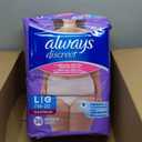 Always Discreet Adult Diapers for Women, Incontinence Underwear, Postpartum Essentials, Disposable Briefs, Max Absorbency, Bladder Leak Protection, Large, 76ct