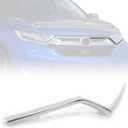 HECASA Headlight Molding Compatible with 2017-2019 Honda CR-V CRV Front Bumper Head Light Grille Trim Chrome Replace for 71173-TLA-A00/ HO1212121 Left Driver Side