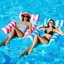 Inflatable Pool Floats Water Hammock,2 Packs Floating Lounge Chairs