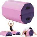 BALAPET Detachable Gymnastics Octagon Mat, 19"x23" Tumbler Octagon Mat with Carrying Handles, Multifunctional Somersault Backbend Tumbling Trainer for Home Gym Exercise Preschool Kids Cheerleading