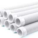 POOLWHALE Vacuum Hose/Replacement Pool Hose -1.5 8 Hoses for Pool,Spa (White)