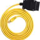 Enet OBD2 Cable for BMW F-Series Coding, 6.6ft/2M - Compatible with E-SYS, ICOM, ISTA+, Bootmod3, Bimmercode