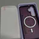 Phone Case for Samsung Galaxy S24 Plus/S25 Plus S24+ S25+ 5G with Tempered Glass Screen Protector Slim Magnetic Rugged Stand Ring Cover S24Plus 24S + S 24 24+ S25Plus 25S 25+ SM-S936U Purple