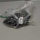 ZAFUL Womens Mesh Tankini Swimsuits Flowy Two Piece Bathing Suit V Neck Layered Ruffle Tie Front High Cut Cheeky Swimwear (Small, 0-black)