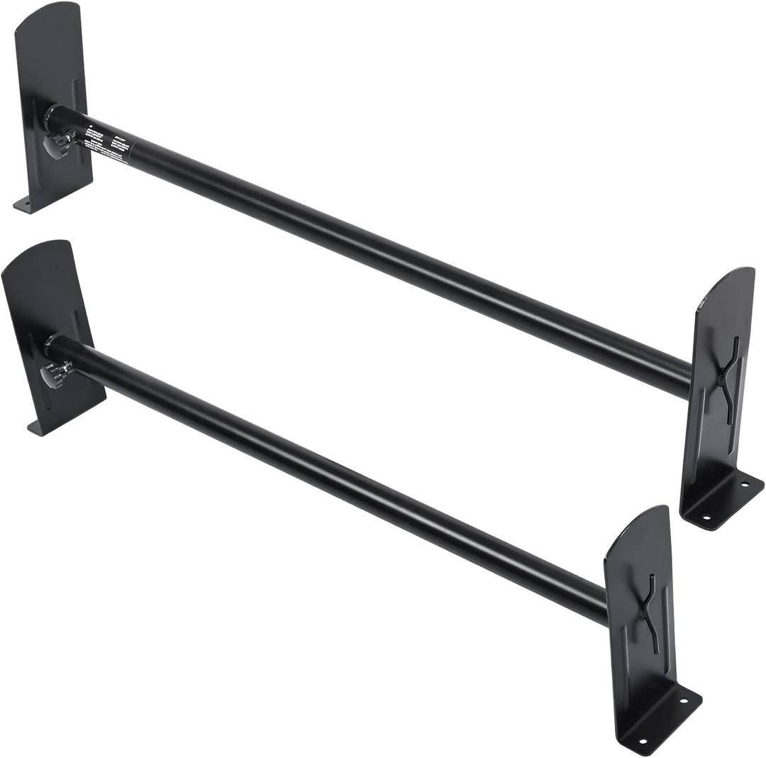 VEVOR Van Roof Ladder Rack - 35.8"-52.4" Adjustable Roof Rack, 500 LBS Capacity Alloy Steel, Drilling Mount for Minivans, Black