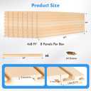 [8x4 Ft] PVC Slat Wall Paneling, Adjustable Slatwall Panels with Coupling Structure, Slatted Wall Panel System with Customizable Storage Options, DIY Cutting & Easy-to-Install Slatwall Board Shelves