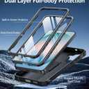 FNTCASE for Samsung Galaxy S26+ Plus Case: with Kickstand | 2 Front Frames | Built-in Screen Protector Military Grade Drop Proof Protection Rugged Protective Phone Case for S26 Plus 6.7 Inch Black