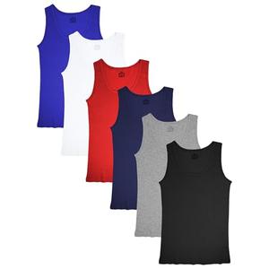 Sexy Basics Tank Tops for Women, 6 Pack Cotton -Flex Tank Tops in Assorted Colors (6 Pack-Black/GreyNavy/White/Red/Royal, Small) Sexy Basics Tank Tops for Women, 6 Pack Cotton -Flex Tank Tops in Assorted Colors (6 Pack-Black/GreyNavy/White/Red/Royal, Small)
