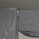 SNWDN 4 Pack Closet Cloth Storage Bins for Shelves,Medium Storage Baskets for Shelves, Fabric Bins for Closet organization with Handles Gray 15''L x 10''W x 8''H (Grey)