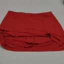 Womens Elastic Waist Mini Pencil Skirt - Cotton High Waist Above Knee Basic Bodycon Short Skirt, Red, XL