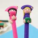2 x Bestgrew 10pcs Doctor and Nurse Polymer Caly Ball Point Pens Cute Novelty Lovely Cartoon for Writing Stationery School Office Supplies