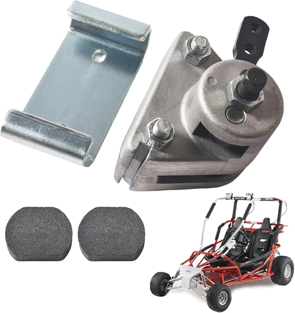 Go Kart Mechanical Disc Brake Caliper & Bracket Kit for 9598 9597 Yerf-Dog Murray Carter ASW Bristers Thunder Airheart MB-1 Predator 212cc 196cc 6.5hp GX160 Go Cart Parts