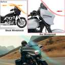 8" Wave Windshield Windscreen Compatible with Harley Davidson CVO Street Glide FLHXSE 2023-later, Street Glide FLHX 2024-later, FLXHU 2025-later (Tint)