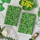 Artoid Mode Light Green Checkered Clover Shamrock St.Patrick's Day Kitchen Dish Towels, 18x26 Inch Farmhouse Holiday Spring Decoration Cleaning Set of 2