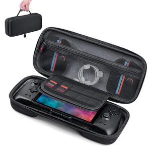 iofeiwak Carrying Case for Switch Controllers / Enhanced Grip / Wider-Sized Switch Accessories - 20 Game Slots / Hard Shell / Large Capacity