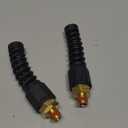 Keepro Reusable Swivel Solid Brass 3/8" Air Hose Fitting with 1/4" FNPT and Flexible Bend Restrictor for Repairing 3/8" I.D Air Hose