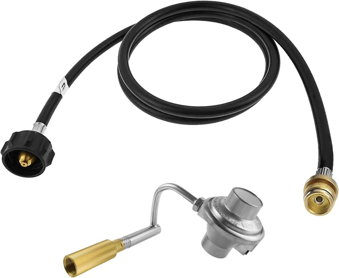 Roadtrip Swaptop Grill Regulator with 5 FT Propane Adapter Hose Replacement Parts for Coleman Roadtrip Swaptop Grill Coleman C001, 5010000743, 9942A5251, 9949 Series