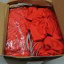 Tudomro 80 Pcs Spandex Chair Sashes, Stretch Ties Bows with Buckle Slider Elastic Bows Chair Cover Bands for Wedding Party Universal Reception Ceremony Banquet Decoration (Red)