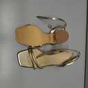 Women's Block High Heels Square Toe Heeled Sandals Ankle Strap Shoes, 6